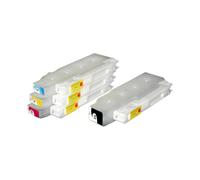 PwhhTVgoA Cartouches d'encre Rechargeables 4 Couleurs, 700ML et 400ML, sans Puce, compatibles avec Les imprimantes Workforce Enterprise Grow AM C4000 C5000 C6000