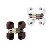 PWQBABJWL 0-180 Degree Cross Hinge Plastic Folding Barrel Invisible 6Pcs