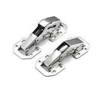 PWQBABJWL Furniture Hinges 90 Degree No-Drilling Hole Cabinet Hinge Spring Soft Close Cupboard Door Hardware with Screws 10Pcs