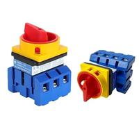 PWQBABJWL Interrupteur d'isolement YMD11-100A 3P 4P Interrupteur de disjoncteur de Charge d'isolement CC Interrupteur à Came Rotatif LW30-100(100A 4P)