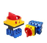 PWQBABJWL Interrupteur d'isolement YMD11 3P 690 V 25/32/40/63/80/100 A Cadenas Sélecteur d'isolement avec Panneau de Commutation Contrôle de Puissance LW30(3p,25 V)