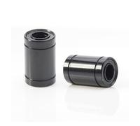 PWQBABJWL Roulement linéaire LM8UU/LM8LUU, Bague de Tige chromée Noire for Mise à Niveau de l'imprimante 3D The 100(LM8-UU)