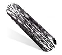 PWS Lot de 10 protections de gouttière 2 m Ø 125-180 mm | Grille de protection pour gouttière | Grille de protection pour gouttière | Grille de gouttière anti-feuilles | Résistant aux UV | Montage