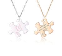 Pwsap Collier d'Amitié Mode pour 2, Meilleurs Amis Colliers Pendentif de Puzzle, BFF Colliers Best Friends Forever Colliers, Valentin Amitié Bijoux Cadeaux pour Filles Garçons Amis Sœurs