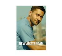 pwscar Poster sur toile Amsterdam - Décoration murale pour salon, chambre à coucher - 30 x 45 cm