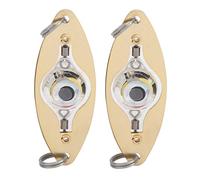 Pwshymi 2 Pièces Pêche LED Leurre Lumière, Forme des Yeux Coloré Clignotant Lumière Appât Goutte Profonde pour la Pêche en Plein Air