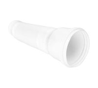 Pwshymi 20-59 Pouces de la Gouttière de Pluie Descente avec un Bloc D'éclaboussures pour les Auges de L'extérieur en Plein Air, un Extenseur de Descente Flexible vers le Couloir, Extension (Blanc)