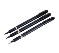 Pwshymi 3 Pièces Stylo de Calligraphie Chinois Japonais Calligraphie Shodo Pinceau Stylo à Encre Ensemble de Calligraphie pour Débutants Pinceau Stylos Writinginstruments