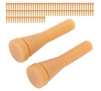 Pwshymi 50 Pièces Doigts de Plumage de Volaille pour Machine, élastique Doux Faible Taux de Pelage pour Caille Poulet Canard Oie, Plumeur D'épilation de Volaille, Plumeur de Canard de (Couleur Vache