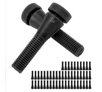 Pwshymi 50 Pièces Doigts de Plumage de Volaille pour Machine, élastique Doux Faible Taux de Pelage pour Caille Poulet Canard Oie, Plumeur D'épilation de Volaille, Plumeur de Canard de (Noire)
