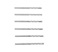 Pwshymi 50pcs 1/8 Pouce Bites de Forage en Spirale Twist Drill Bits M2 Acier à Grande Vitesse pour la Coupe en Plastique en Bois avec 2,35 Pouces de 29 Mm de Profondeur (Argent)