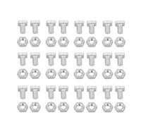 Pwshymi 50pcs écrous en Aluminium, Boulons Ensemble D'accessoires D'outils Kit de Réparation de Serre pour Pièces de Rechange de Serre