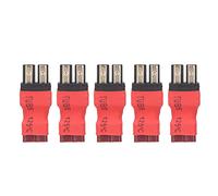 Pwshymi Adaptateur de Batterie T RC, Petit et Léger, 5 Pièces, pour Modèles de Voitures, Avions, Bateaux, Assurance qualité Fiable
