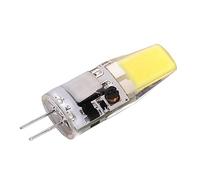 Pwshymi Ampoule G4 LED COB, 5 W 600 Lm en Silicone pour Lustre, Plafonnier, AC DC 12 V, 4,2 X 1,3 Cm, Solution D'éclairage Lumineux pour la Maison et le bureau. (Blanc froid)