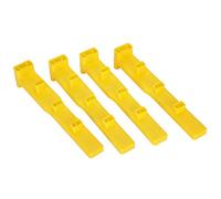 Pwshymi Barre de Cadre de Support de Cellule Queen, équipement Durable et Non Toxique pour Outil D'apiculture, Taille 9,1x1,4x1,8 Pouces, 4 Pièces