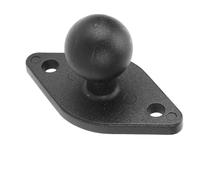 Pwshymi Base de Montage à Bille de 1 Pouce, Plaque D'ampli en Aluminium Durable pour Supports RAM et Bras à Double Douille de Taille B, Installation Facile pour Navires, Camions, Caoutchouc injecté,