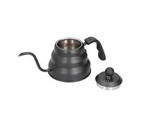 Pwshymi Bouilloire à Col de Cygne en Acier Inoxydable, Cafetière en PTFE avec Poignée Ergonomique et Base Composite à 3 Couches, pour Cuisinière à Gaz à Induction électrique, Verser (1L)