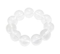 Pwshymi Bracelet en Cristal élégant avec Pierres Précieuses Naturelles, Perle de 20 Mm pour la Décoration de la Maison et la Méditation, Touche Artistique Unique (Transparent)