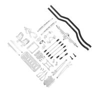 Pwshymi Cadre de Châssis en Métal RC, Performances Optimisées avec Amortisseurs pour Chenilles SCX10 à 2 Roues Motrices, Argent