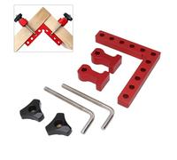 Pwshymi Clares de Positionnement à 90 Degrés Plaides D'angle Droit, Outil de Travail du Bois en Alliage en Aluminium avec échelles Précises pour les Armoires à Ossature D'image Meubles de (Style 2)