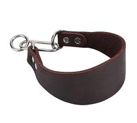 Pwshymi Collier Portatif Durable pour Animaux de Compagnie pour Petits Chiens Greyhound Whippet avec Fixation par Rivets - Résistant à l'usure, Conception élargie, Facile à Utiliser, Marron