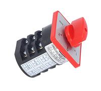 Pwshymi Commutateur de Commutation BERM - Commande de Puissance Rotative Durable à 3 Pôles et 3 Positions pour le Démarrage du Moteur et la Conversion de Circuit - AC 380 V, 1 unité
