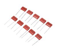Pwshymi Condensateurs de Guitare Basse, 10 Pièces, Rehausseurs de tonalité de Haute qualité pour Guitares électriques, Rouge foncé 630V