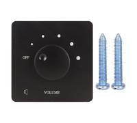 Pwshymi Contrôle du Volume 50 W, Bouton de Réglage à 5 Vitesses pour Haut-parleurs Domestiques avec Plaque Murale en PC Ignifuge (Noire)