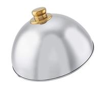 Pwshymi Couvercle de Couverture Alimentaire en Acier Inoxydable, Finition Brillante, pour Restaurant, Salle à Manger, Plateau Hygiénique, Cloche pour Banquet, Hôtel, 12,6x7,1 Pouces (12,5 pouces)