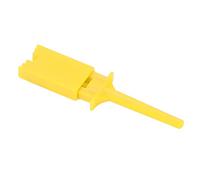 Pwshymi Crochet de Test Plat, Lot de 20 Pinces de Test de Circuit à Haute élasticité pour Tester électriquement avec Précision les Connexions avec un Matériau en Cuivre Pur (Jaune)
