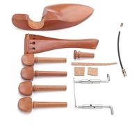 Pwshymi Ensemble D'accessoires pour Violon au Design élégant pour Violon de Taille 4/4, Bois de Jujube de Haute qualité, 6 Pièces