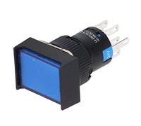 Pwshymi Ensemble de 25 Interrupteurs à Boutons Poussoirs, Dispositif de Contrôle Durable et Autobloquant pour Applications Industrielles, Matériau ABS AC DC 24V