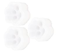 Pwshymi Ensemble de 3 Moules en Silicone Patte de Chat, Haute élasticité, pour Bijoux, Colliers, Porte-clés et Suspensions de Voiture