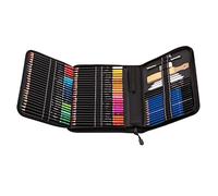 Pwshymi Ensemble de Crayons de Couleur à L'huile, 72 Couleurs Assorties, Pré-affûtés, Idéal pour le Dessin et L'art, pour étudiants et Artistes