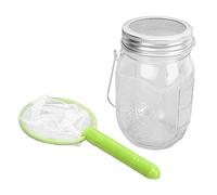 Pwshymi Ensemble de Jouets Attrape-Insectes pour Enfants, Kit éducatif de Collecte D'insectes avec Boîte en Verre et Filet Anti-Insectes, Parfait pour L'exploration de la Nature et Le Plaisir en