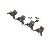 Pwshymi Ensemble de Pieds de Boîte, Pieds de Caisse en Bois Rétro | 12 pièces, alliage durable, style décoratif, adapté aux caisses en bois, installation facile