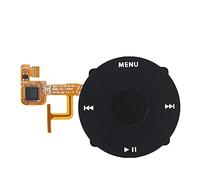 Pwshymi Ensemble Molette Cliquable pour Video 5e 5.5 Génération, avec Bouton de Remplacement et Plateau Tournant, Compatible avec 30 Go, 60 Go, 80 (Noire)