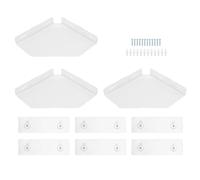 Pwshymi Étagères d'angle en Acrylique, Organisateur Flottant Mural | Charge de 10 Lb par étagère, S'adapte au Coin Mural à Angle Droit de 90 Degrés, Multi-usage pour Salle de Bain,