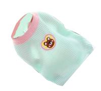 Pwshymi Gilet pour Chat avec Un Design Anti-Perte pour l'été (M) | Polyester respirant, confortable et doux, motifs amusants, adapté aux petits animaux de compagnie.