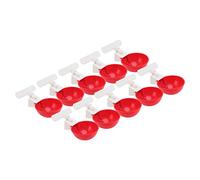 Pwshymi Gobelets Automatiques pour Poulet, Lot de 10, Solution D'arrosage pour Volaille, Bol en Plastique Durable pour Poules, Canards et Oiseaux (Gz/h)