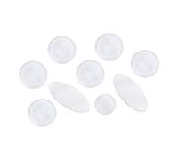 Pwshymi Incrustations de Boutons de e Saxophone Exquises, Remplacement de Coque Blanche Durable pour Saxophones Alto Tenor Soprano 9 Pièces