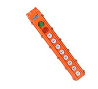 Pwshymi Interrupteur de Commande de Grue, Bouton-poussoir ABS étanche IP65 pour Hayons Automobiles et Palans électriques avec Manchon de Jonction en Caoutchouc