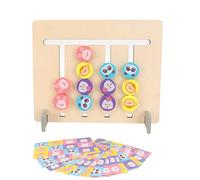 Pwshymi Jouet de Bloc en Bois coloré, Jeu de Logique Animale pour Le Développement de L'intelligence, Jouet éducatif pour Enfants 18x22.4cm