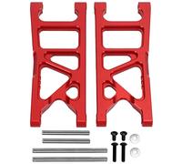 Pwshymi Kit de Bras de Suspension Inférieurs Arrière RC, Bras Oscillant en Alliage D'aluminium Durable pour Voitures Typhon 1/10 RC, Améliore Les Performances et Réduit Les Vibrations (Rouge)