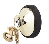 Pwshymi Lade Sourdine pour Saxophone Alto, Silencieux pour Saxophone Amortisseur, Accessoire Compact D'Affaiblissement du Son (Or)