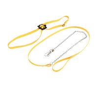 Pwshymi Lash de harnais de tortues Fais de tortue Lae la laisse réglable pour la peau ajustée pour animalerie animal Bleu l Jaune L