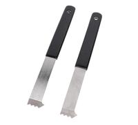 Pwshymi Lot de 2 Extracteurs de Pavés avec Grattoir à Joints et Fentes de Préhension pour Remplacement de Pavés de Jardin, 22,6 X 2 X 0,4 Cm