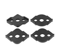 Pwshymi Lot de 4 Gabarit de Toupie Radius, Gabarits de Défonceuse à Rayon en ABS CNC Haute Dureté, Coins Arrondis pour Planche en Bois