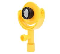 Pwshymi Mini Prisme D'arpentage, Cible de Réflecteur de Station Totale avec Support de Base, Prisme en Plastique ABS pour Les Inspections des Tunnels, des Mines et des autoroutes. (Jaune)