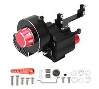 Pwshymi Mise à Niveau de la Boîte à Vagues à Deux Vitesses pour SCX10 I II III RC, Transmission Arrière de Voiture en Alliage D'aluminium Durable 4,9x2,9x2,9 Pouces